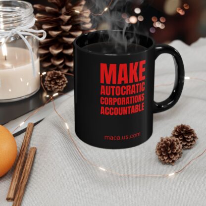 Black Mug - MAKE AUTOCRATIC CORPORATIONS ACCOUNTABLE - Image 15