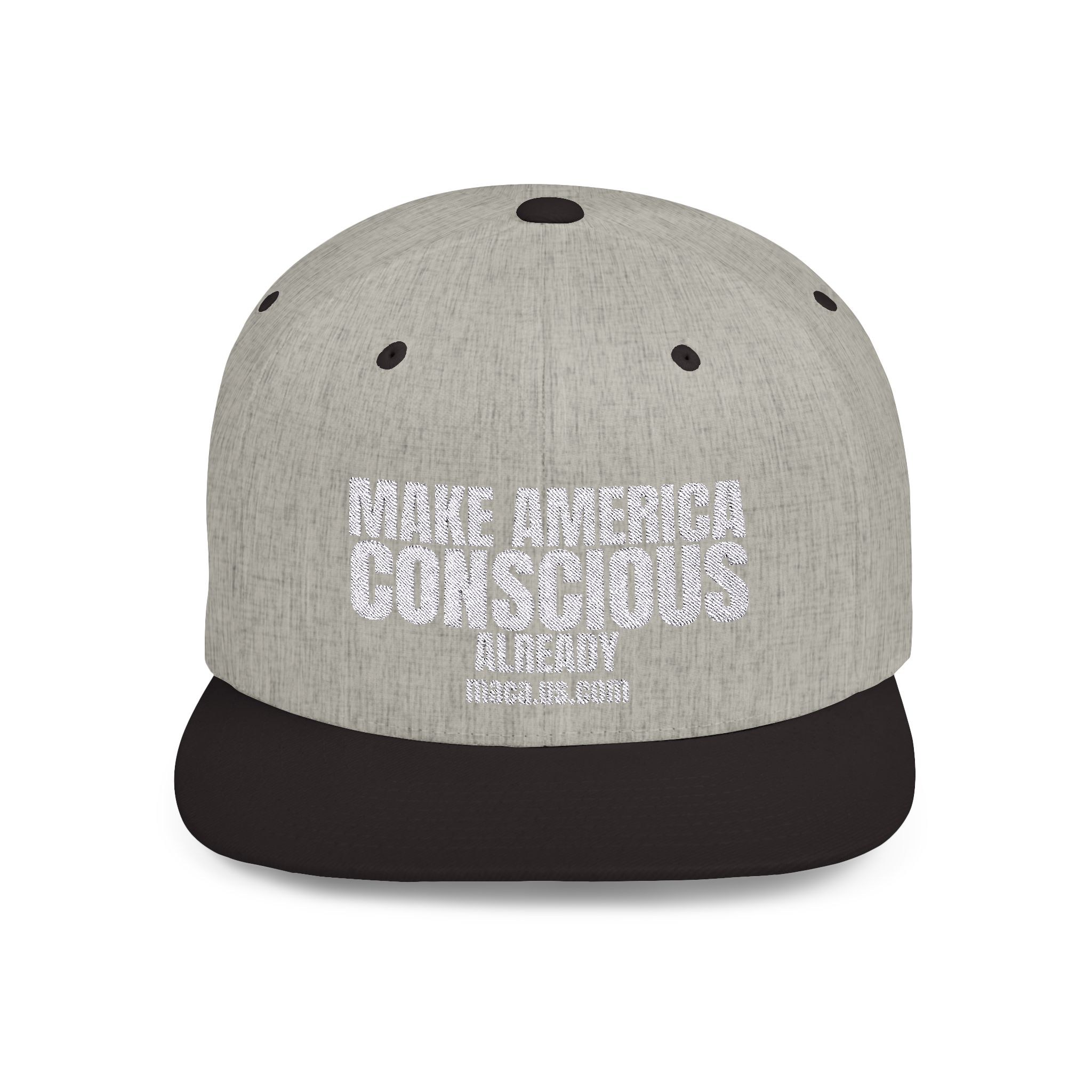 Flat Bill Snapback - MAKE AMERICA CONSCIOUS ALREADY
