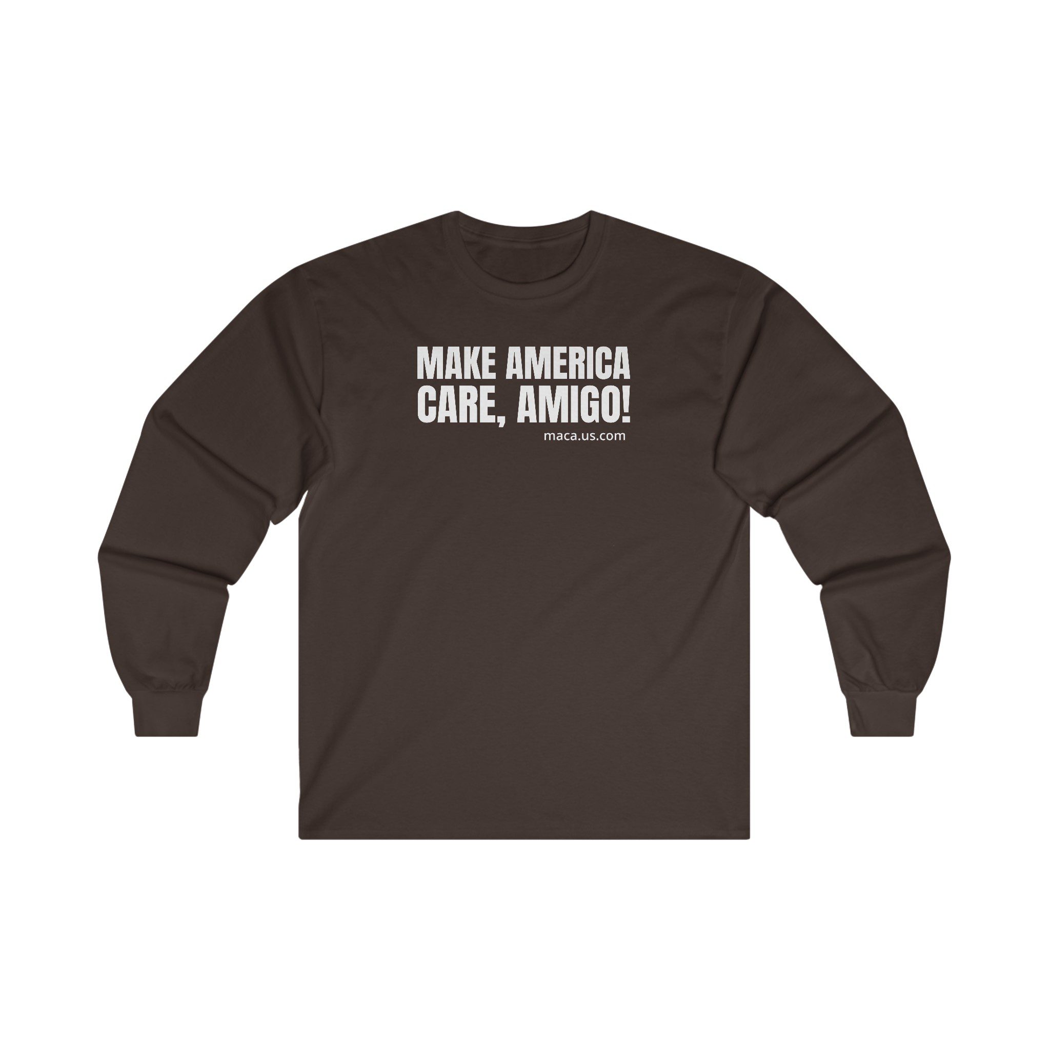 Unisex Ultra Cotton Long Sleeve Tee - MAKE AMERICA CARE, AMIGO! - Image 13