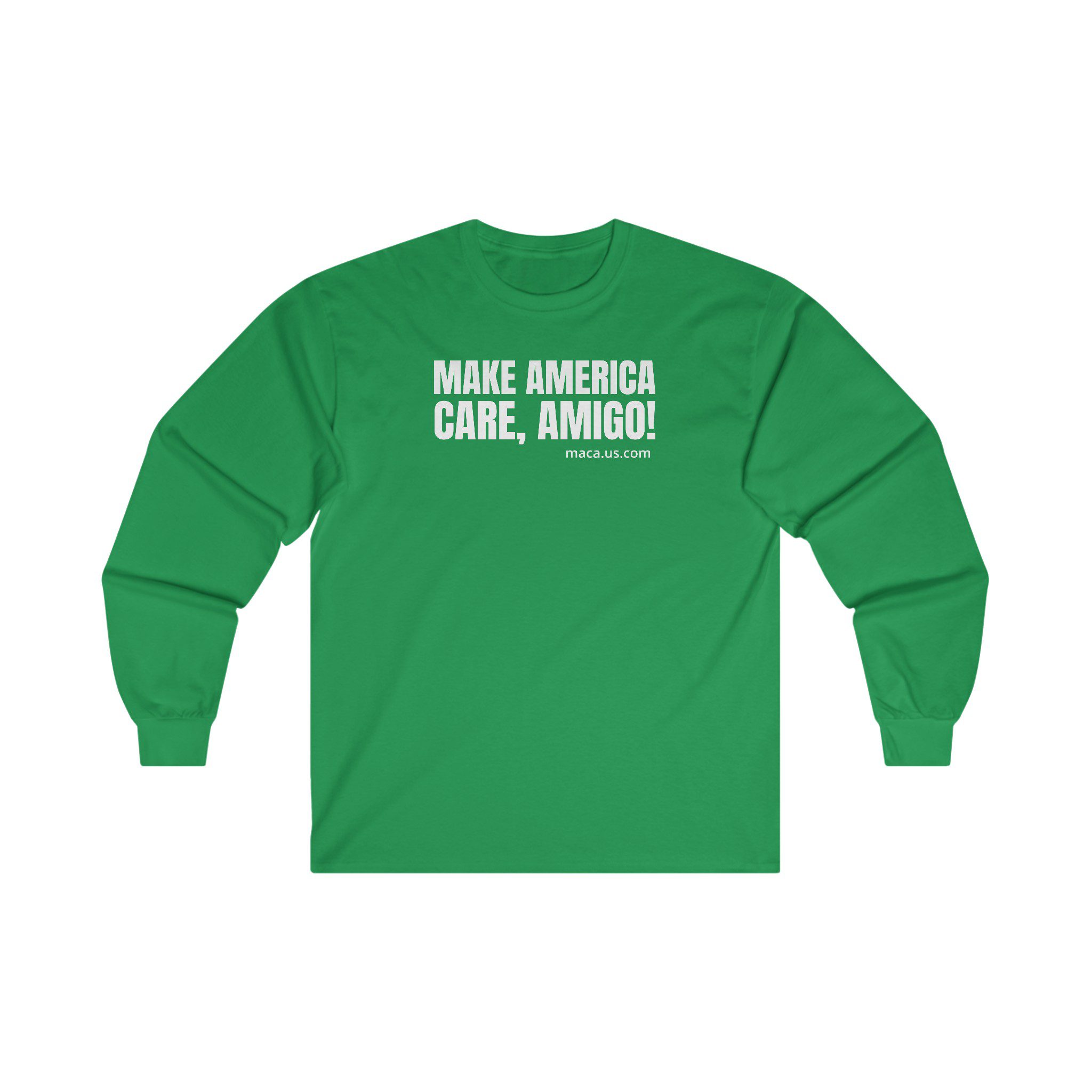 Unisex Ultra Cotton Long Sleeve Tee - MAKE AMERICA CARE, AMIGO! - Image 17