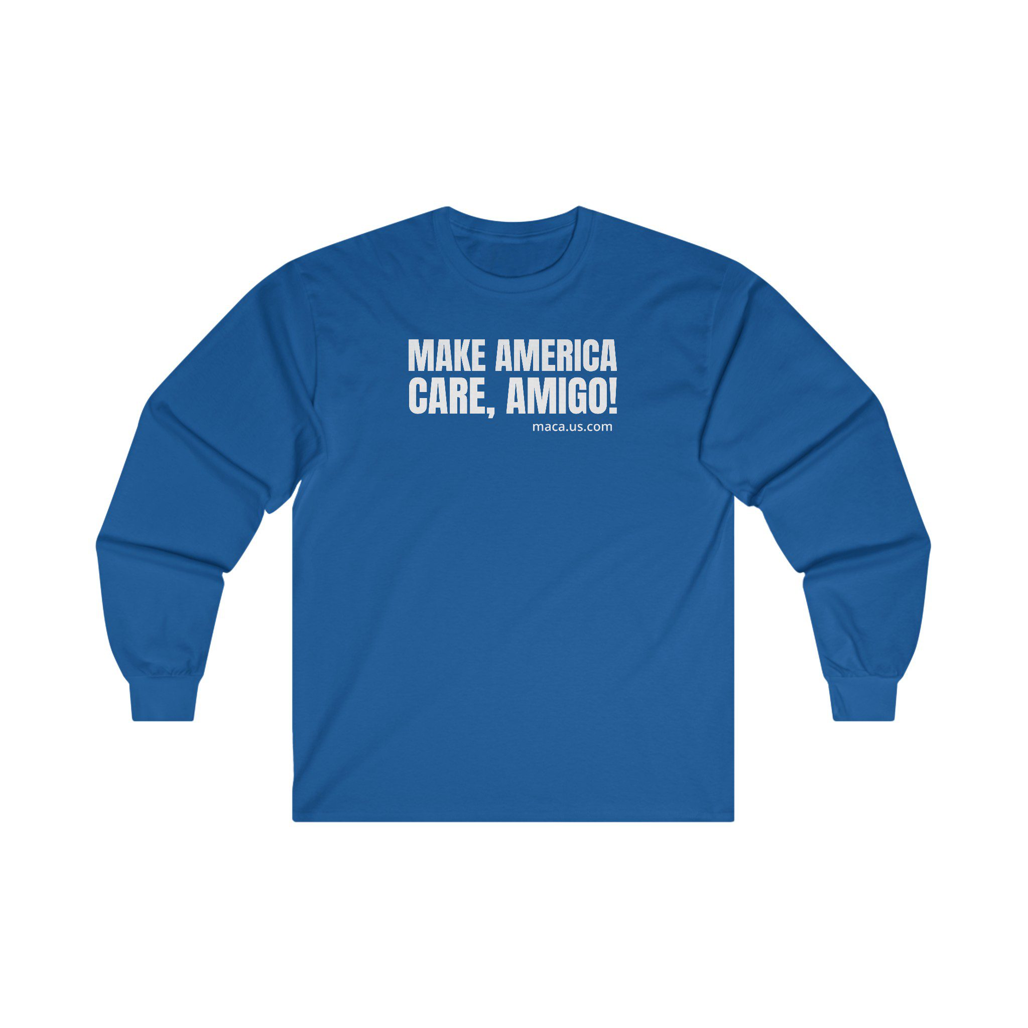 Unisex Ultra Cotton Long Sleeve Tee - MAKE AMERICA CARE, AMIGO! - Image 19