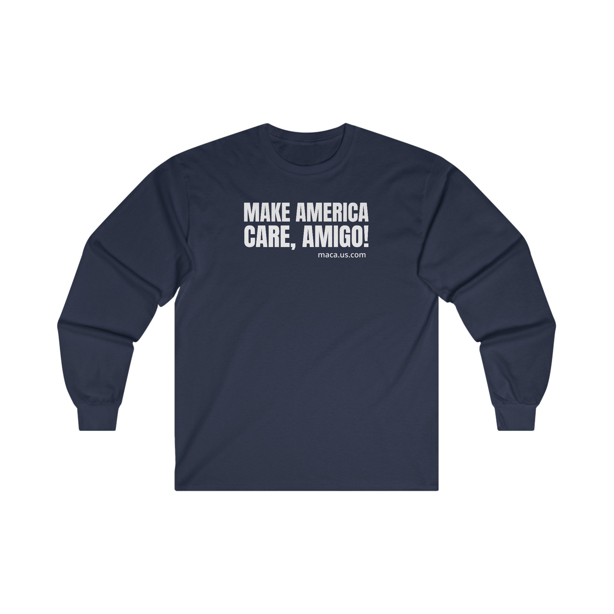 Unisex Ultra Cotton Long Sleeve Tee - MAKE AMERICA CARE, AMIGO! - Image 21