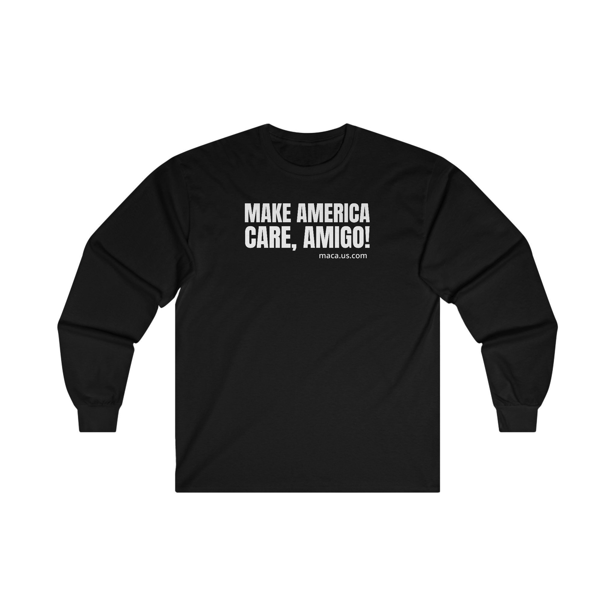 Unisex Ultra Cotton Long Sleeve Tee - MAKE AMERICA CARE, AMIGO! - Image 5