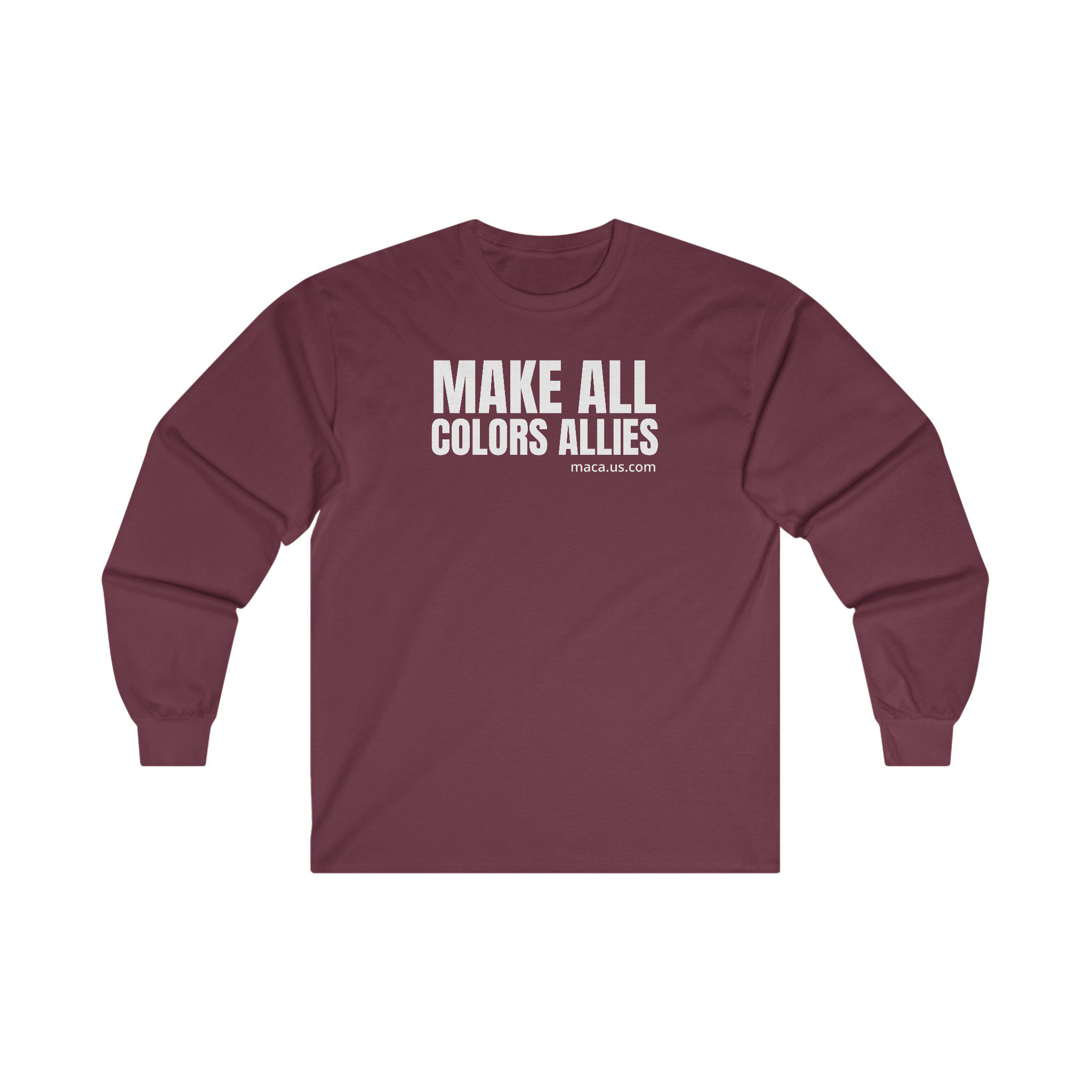 Unisex Ultra Cotton Long Sleeve Tee - MAKE ALL COLORS ALLIES - Image 11