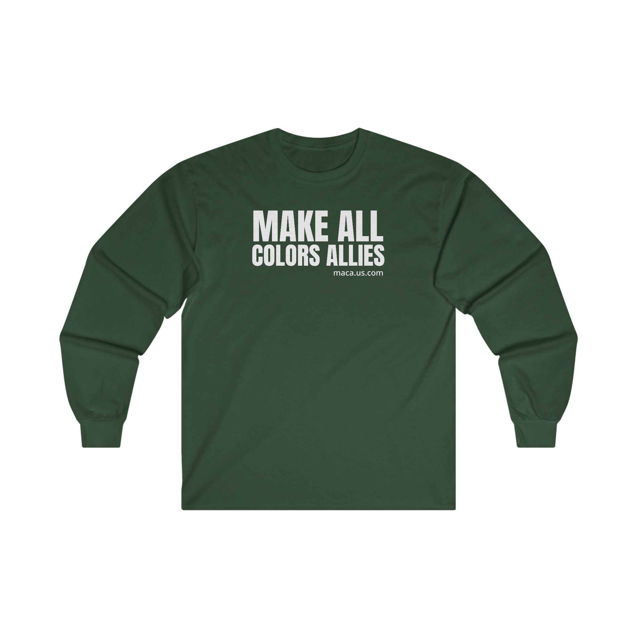 Unisex Ultra Cotton Long Sleeve Tee - MAKE ALL COLORS ALLIES - Image 15