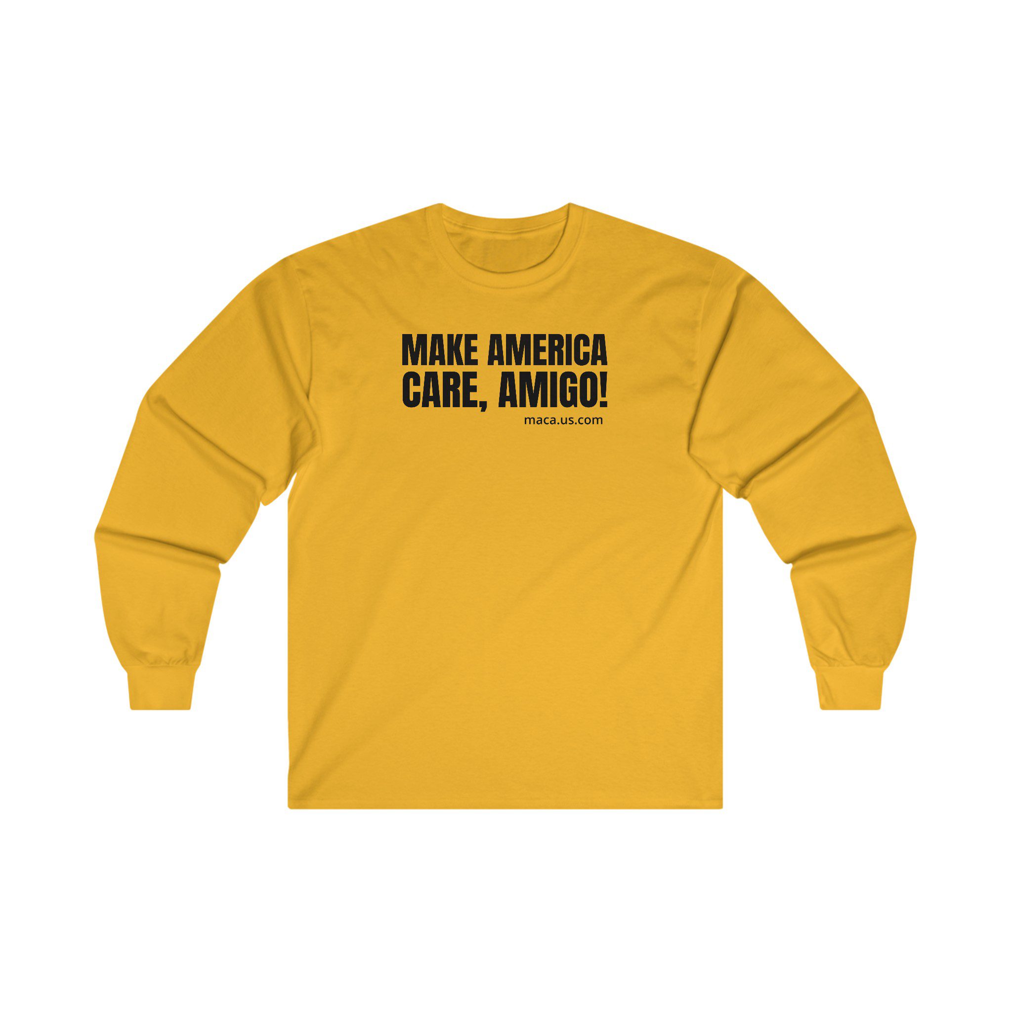 Unisex Ultra Cotton Long Sleeve Tee - MAKE AMERICA CARE, AMIGO! - Image 9