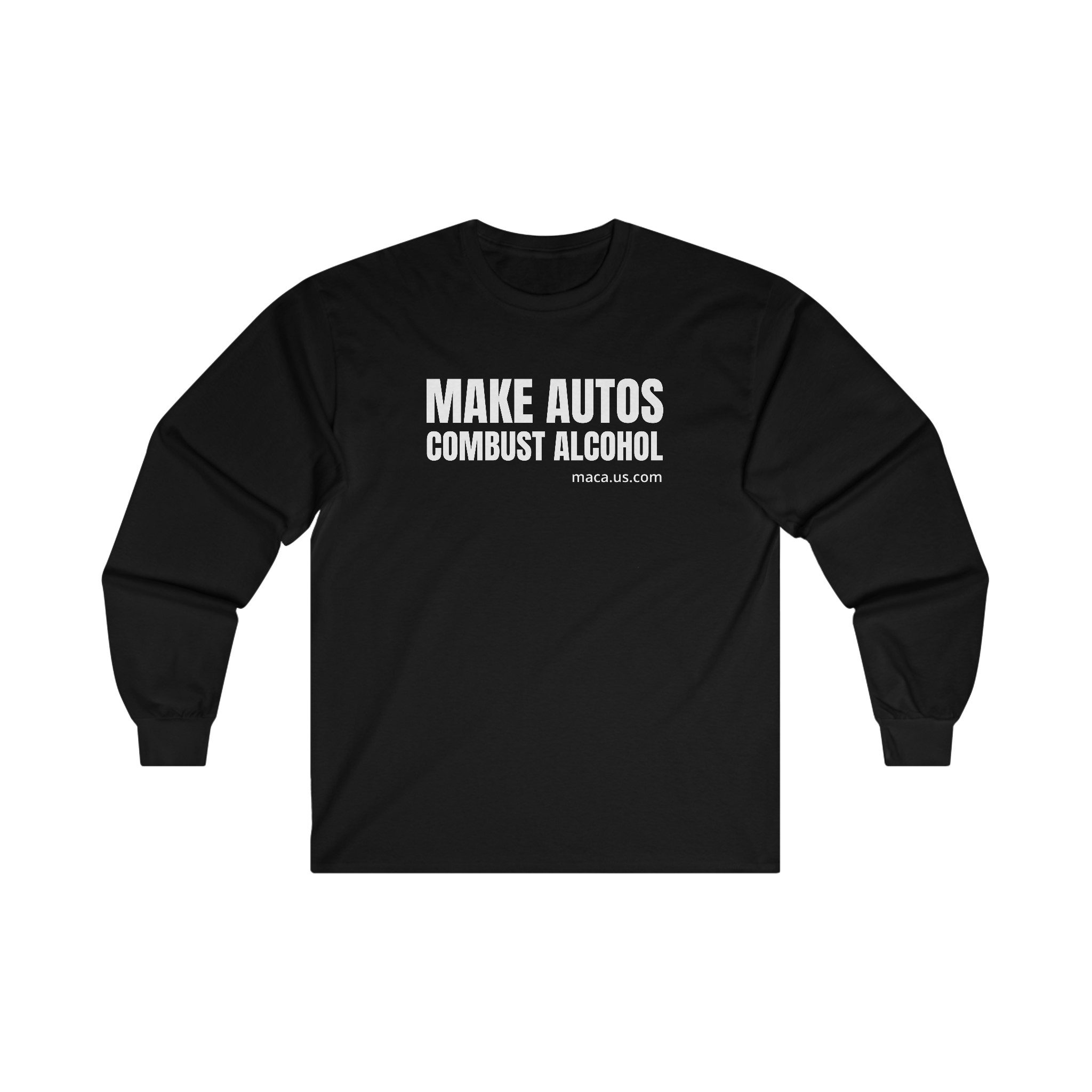 Unisex Ultra Cotton Long Sleeve Tee - MAKE AUTOS COMBUST ALCOHOL - Image 7