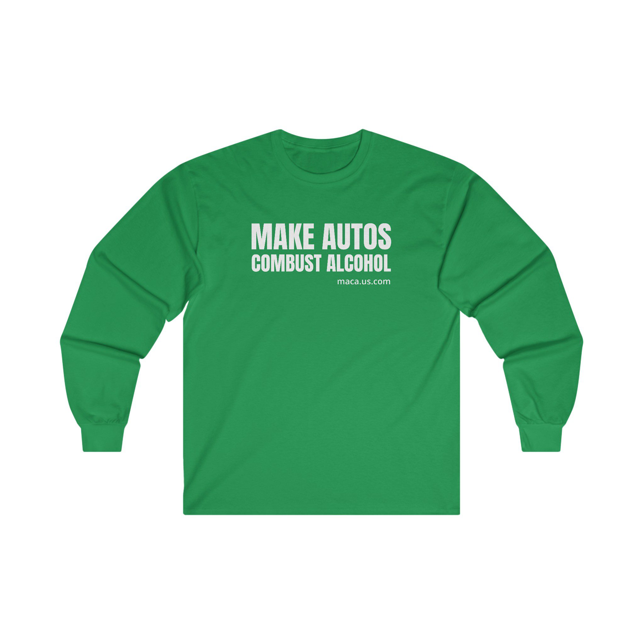Unisex Ultra Cotton Long Sleeve Tee - MAKE AUTOS COMBUST ALCOHOL - Image 17
