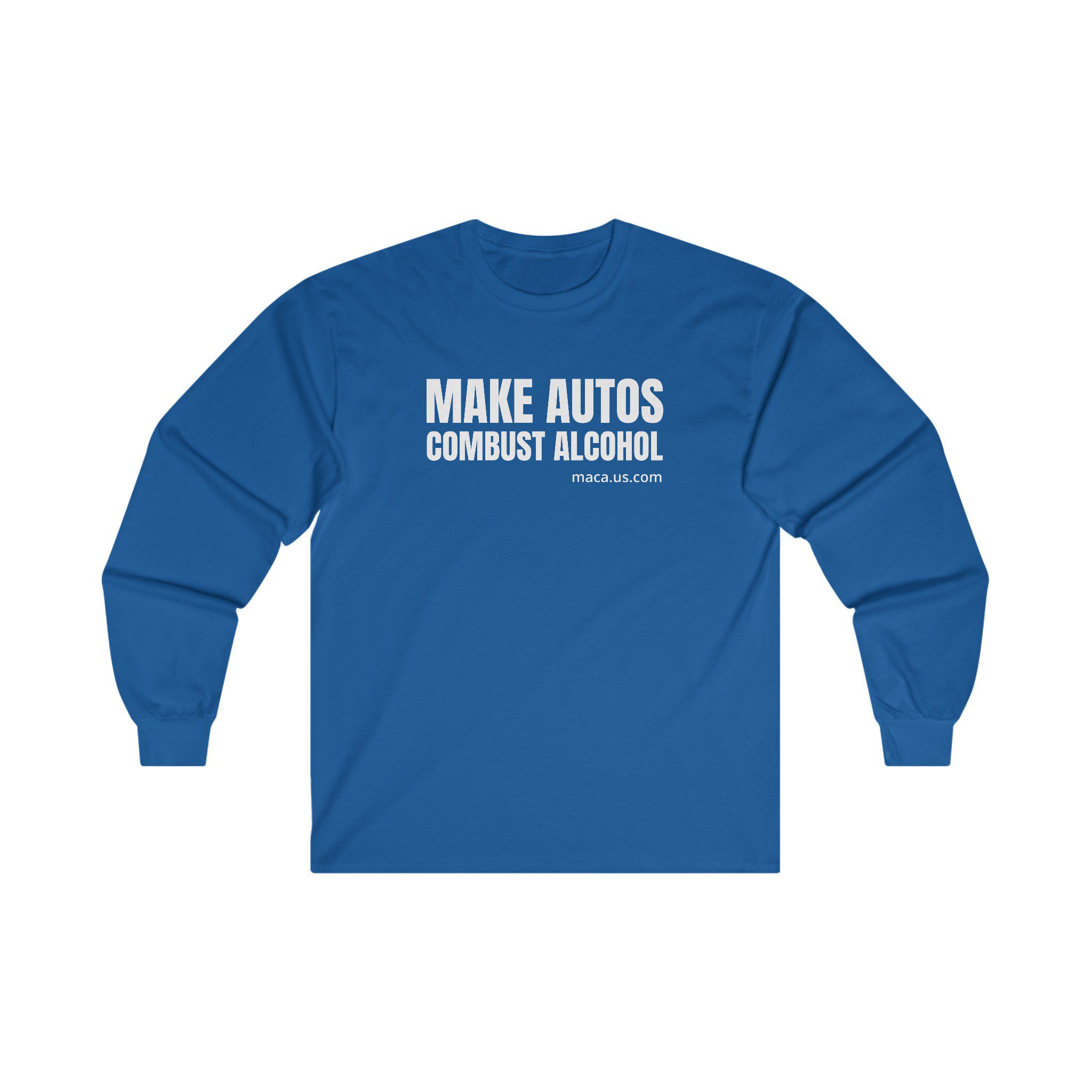 Unisex Ultra Cotton Long Sleeve Tee - MAKE AUTOS COMBUST ALCOHOL - Image 19