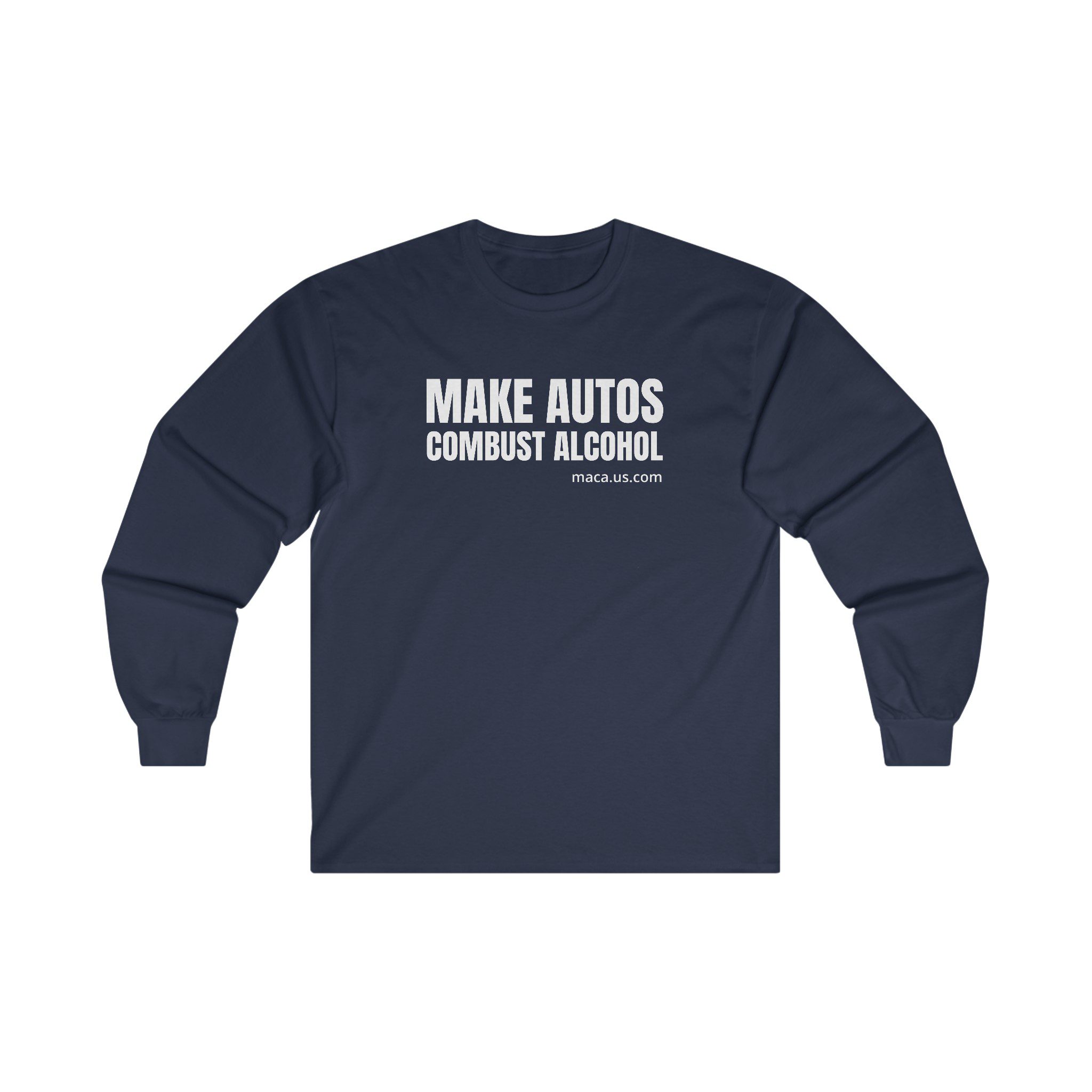 Unisex Ultra Cotton Long Sleeve Tee - MAKE AUTOS COMBUST ALCOHOL - Image 21