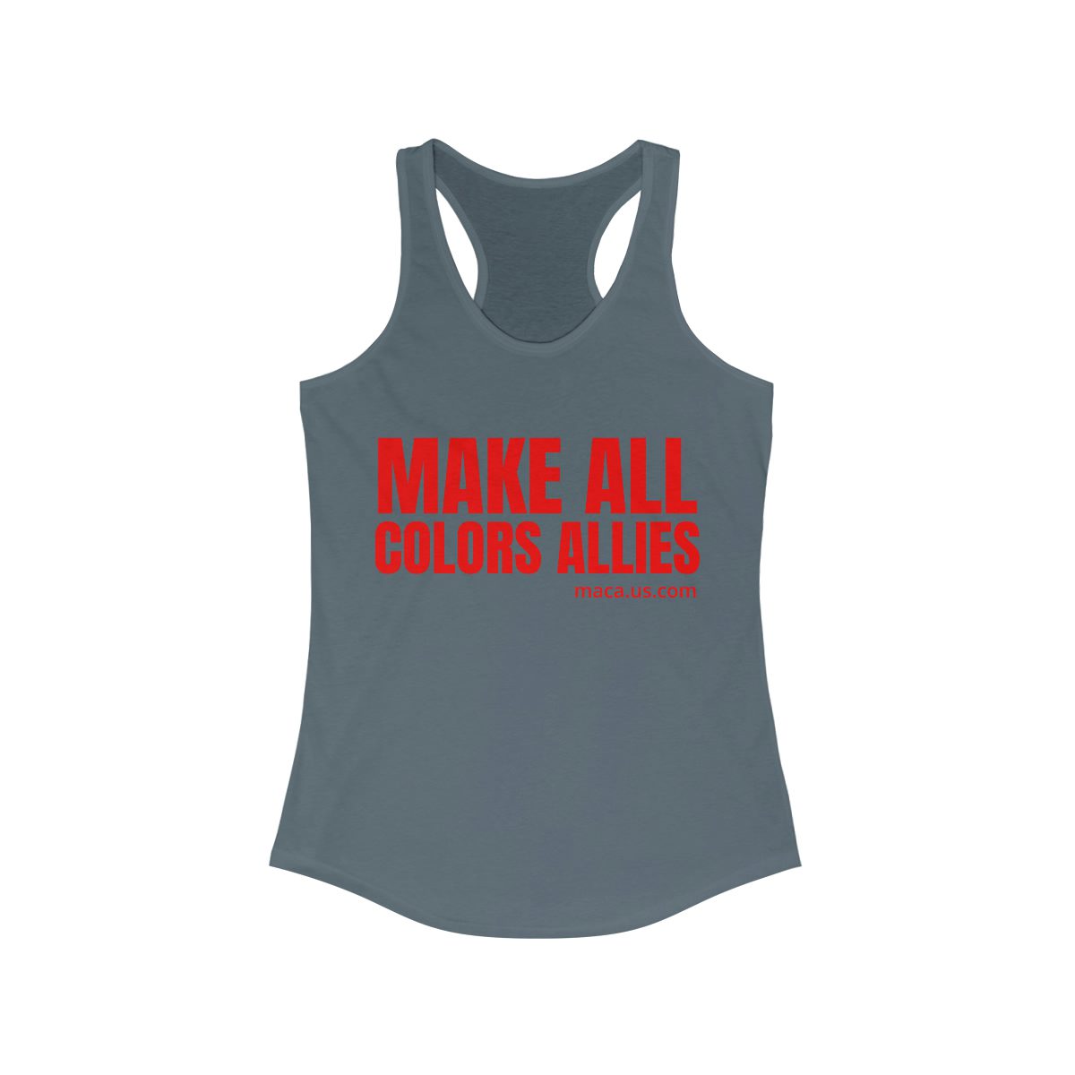 Women's Ideal Racerback Tank - MAKE ALL COLORS ALLIES - Image 10