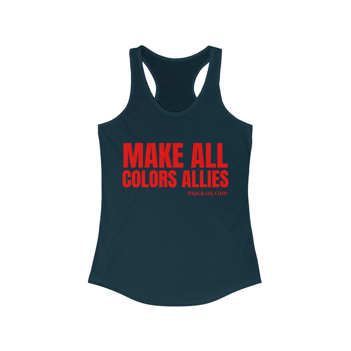 Women's Ideal Racerback Tank - MAKE ALL COLORS ALLIES - Image 12