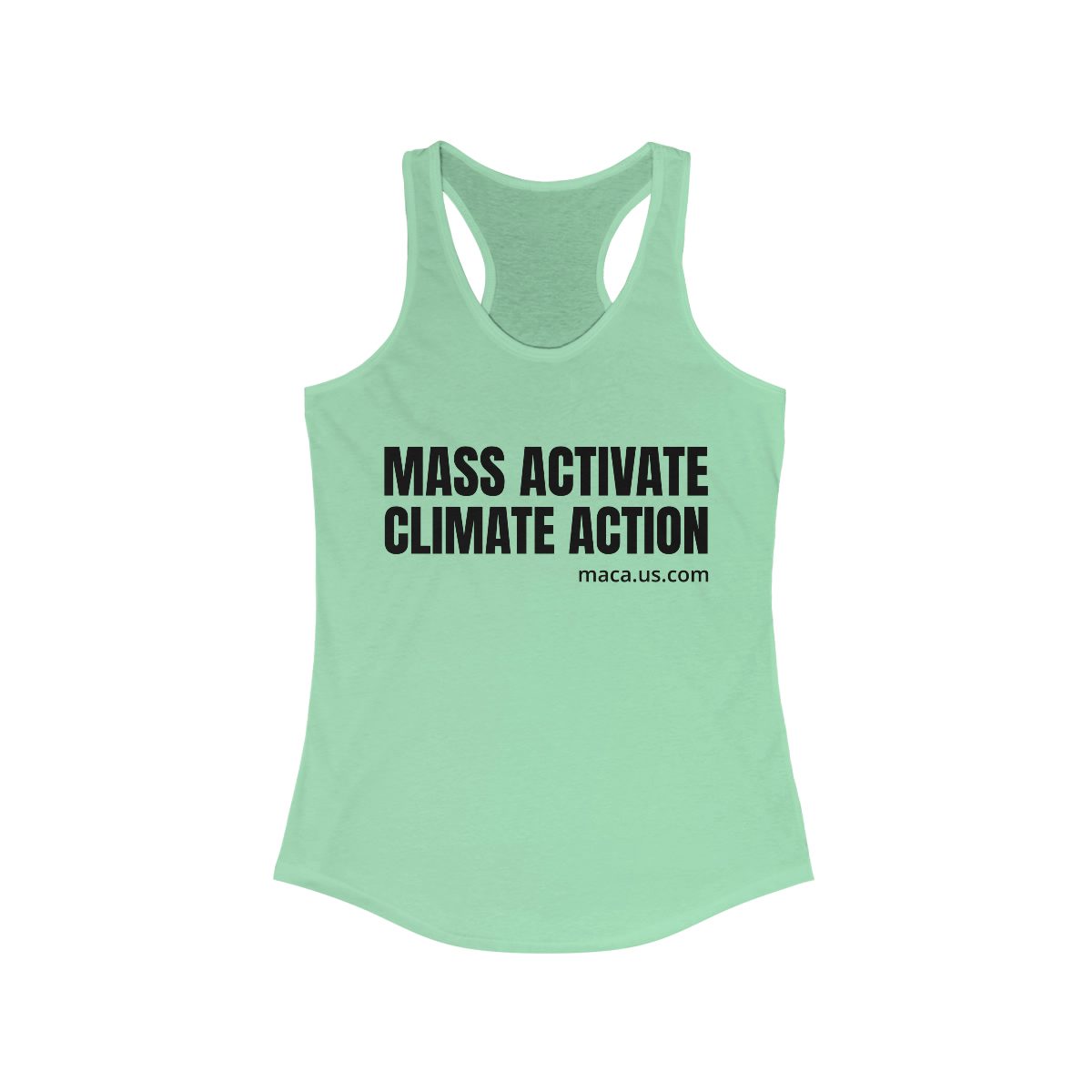 Women's Ideal Racerback Tank - MASS ACTIVATE CLIMATE ACTION - Image 6