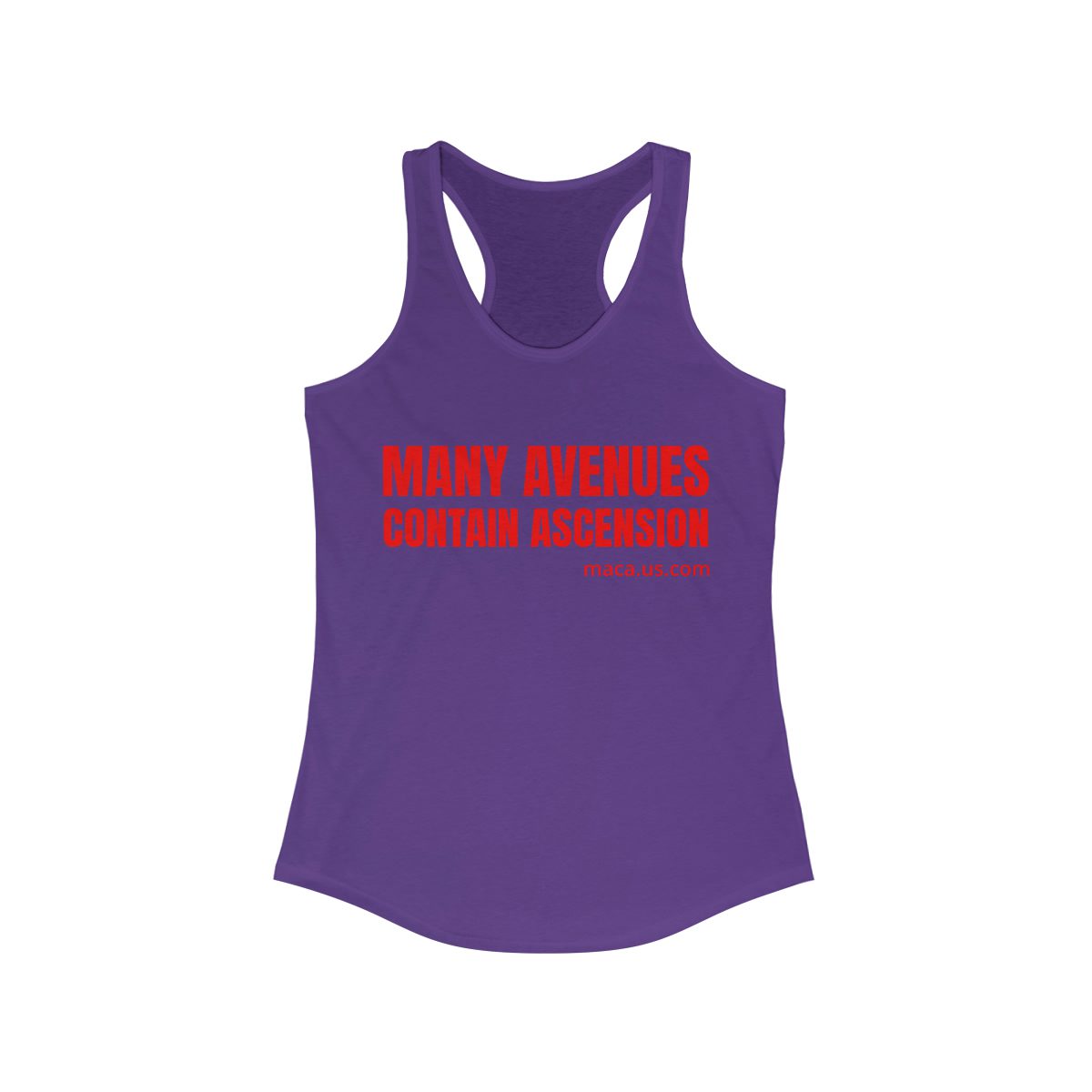 Women's Ideal Racerback Tank - MANY AVENUES CONTAIN ASCENSION - Image 12