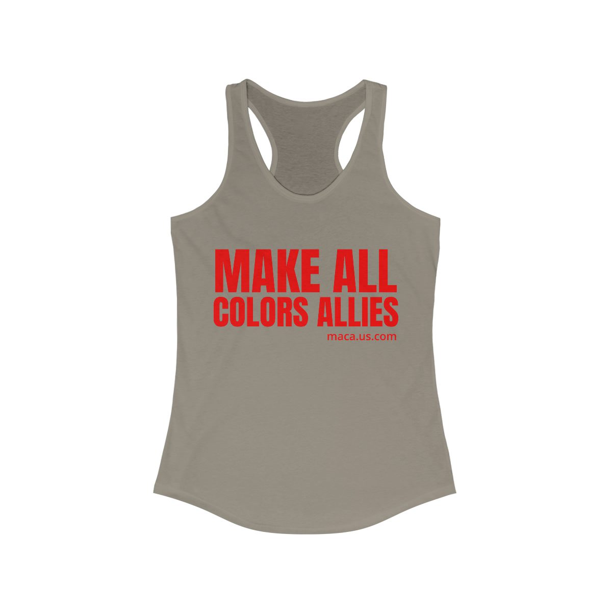 Women's Ideal Racerback Tank - MAKE ALL COLORS ALLIES - Image 5