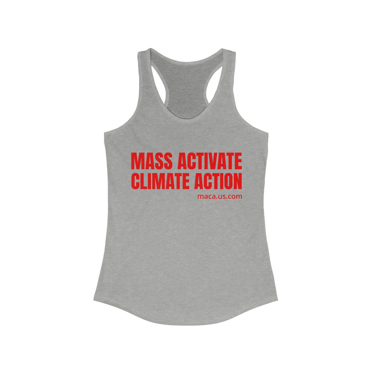 Women's Ideal Racerback Tank - MASS ACTIVATE CLIMATE ACTION