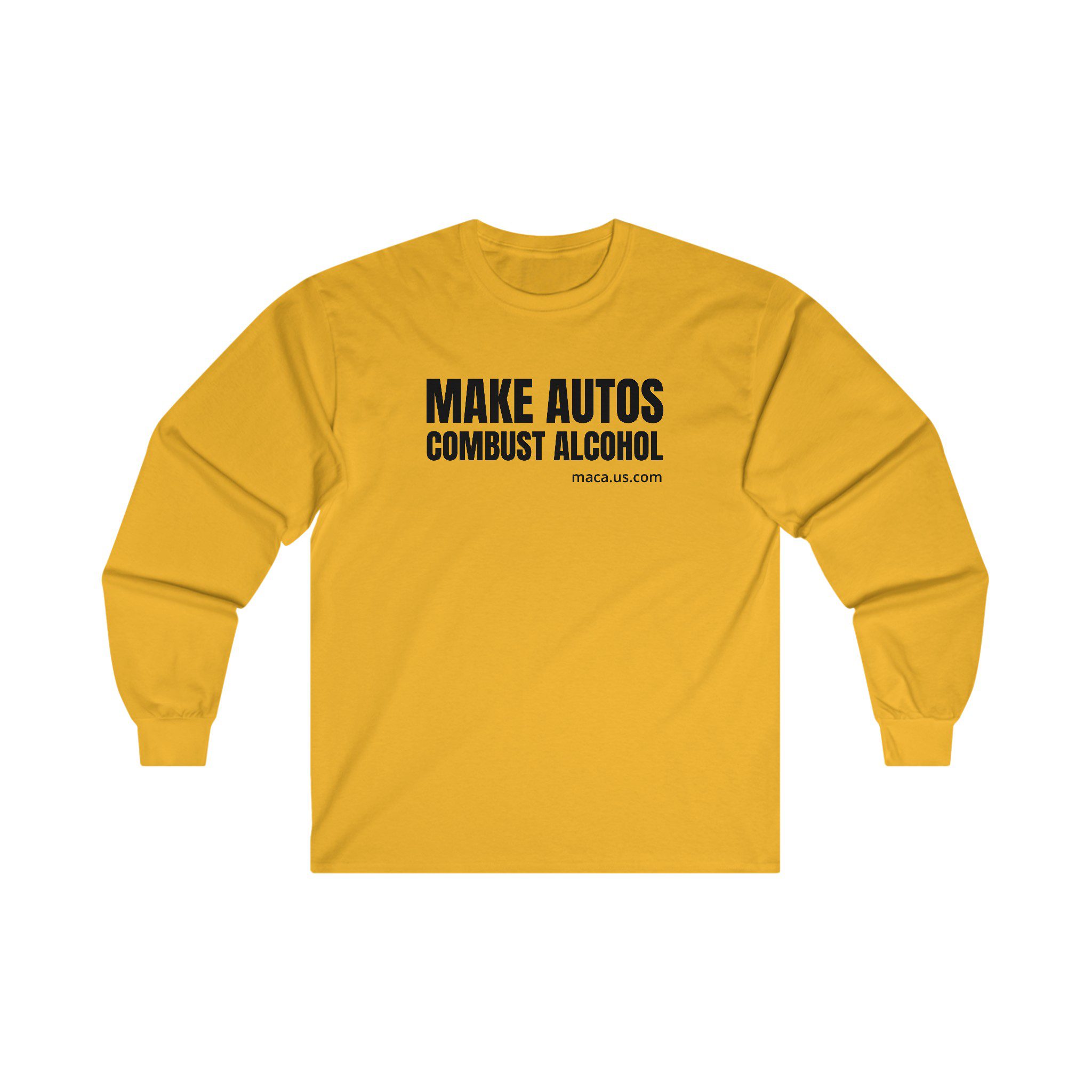 Unisex Ultra Cotton Long Sleeve Tee - MAKE AUTOS COMBUST ALCOHOL - Image 11