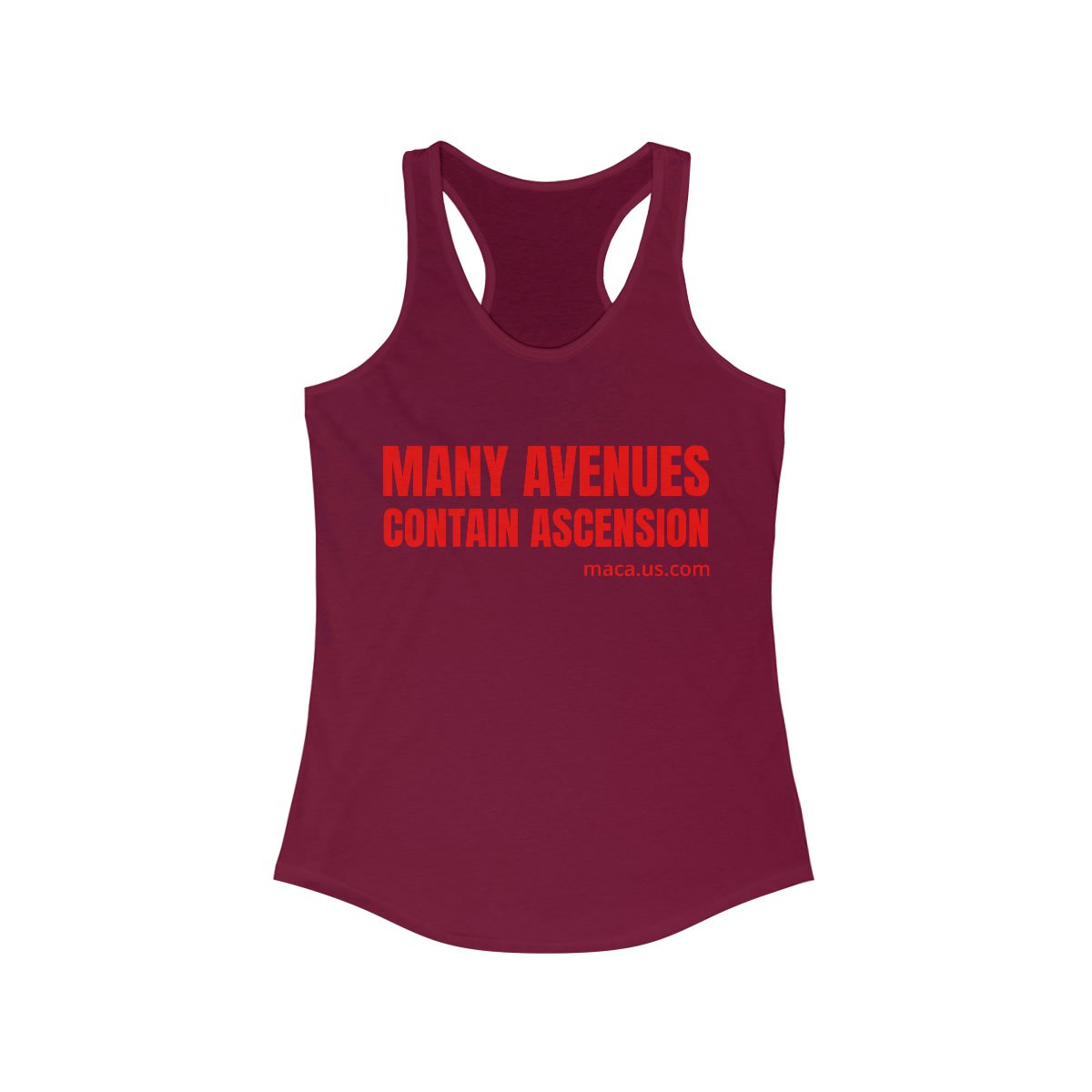 Women's Ideal Racerback Tank - MANY AVENUES CONTAIN ASCENSION - Image 14