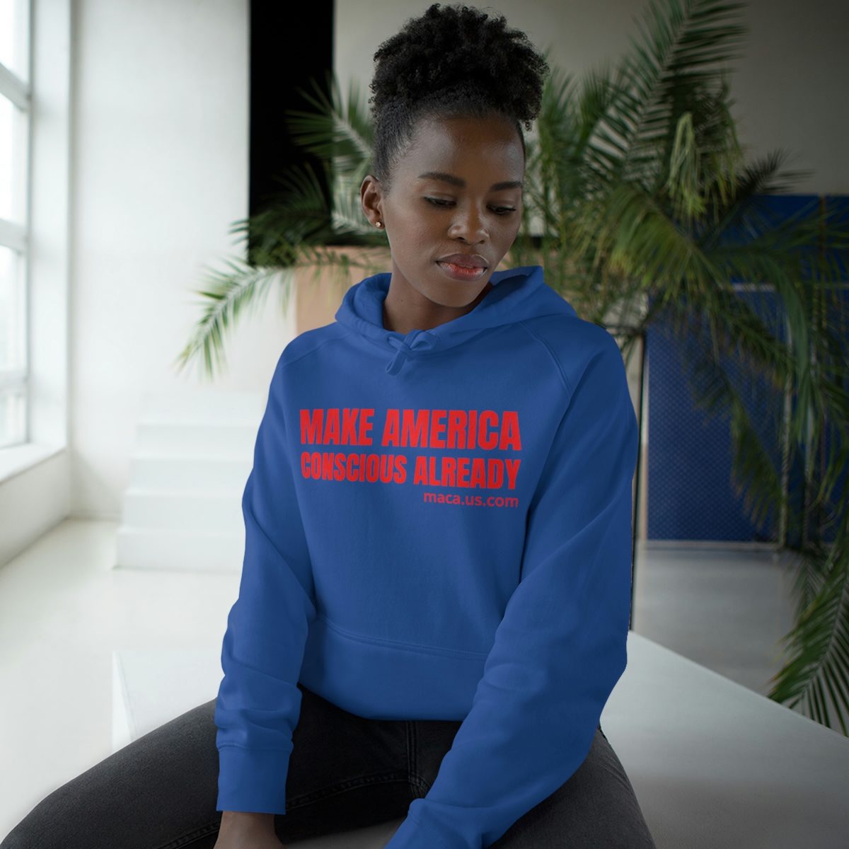 Unisex Supply Hoodie - MAKE AMERICA CONSCIOUS ALREADY - Image 33