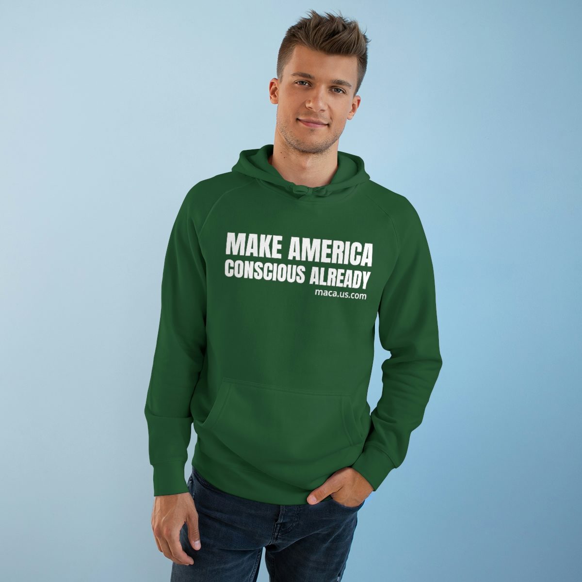 Unisex Supply Hoodie - MAKE AMERICA CONSCIOUS ALREADY - Image 29