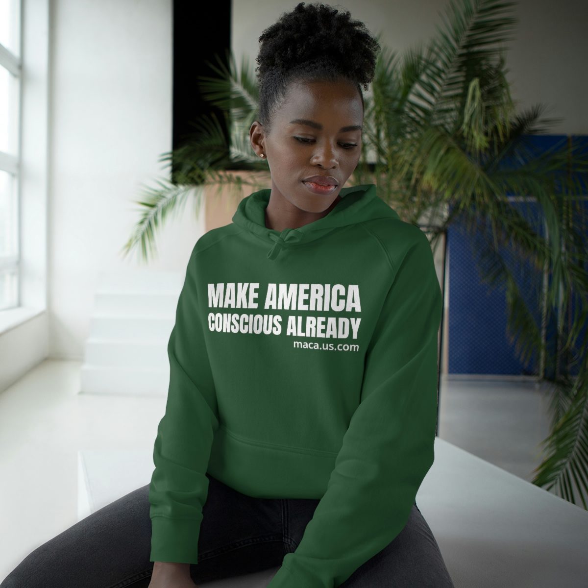 Unisex Supply Hoodie - MAKE AMERICA CONSCIOUS ALREADY - Image 30