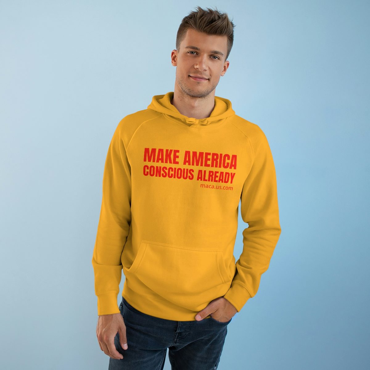 Unisex Supply Hoodie - MAKE AMERICA CONSCIOUS ALREADY - Image 20