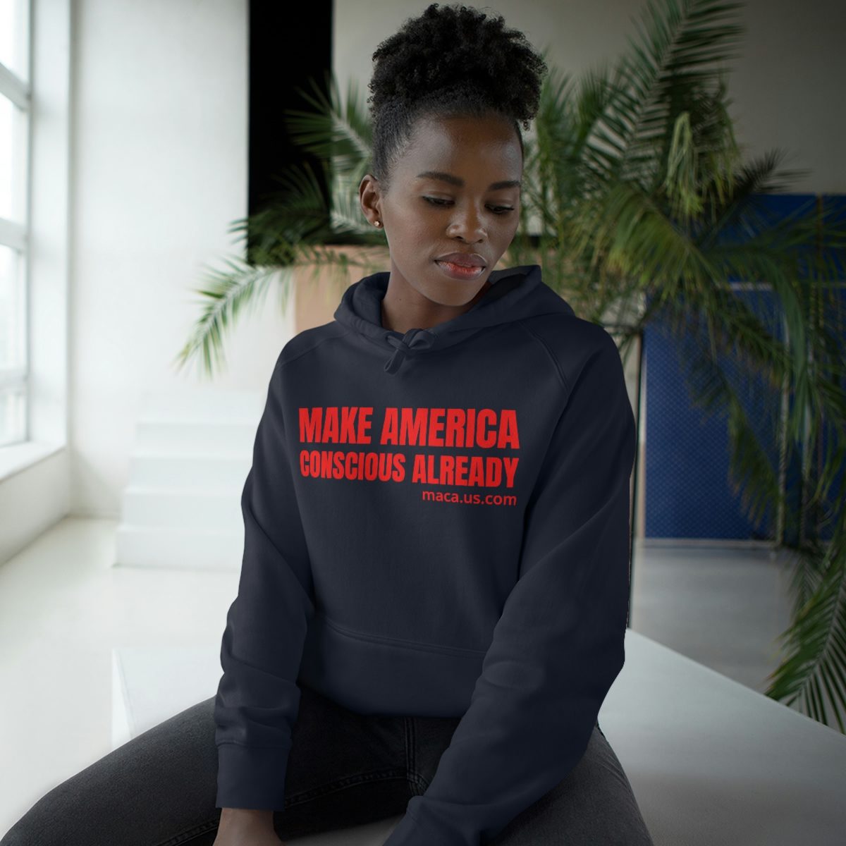 Unisex Supply Hoodie - MAKE AMERICA CONSCIOUS ALREADY - Image 39