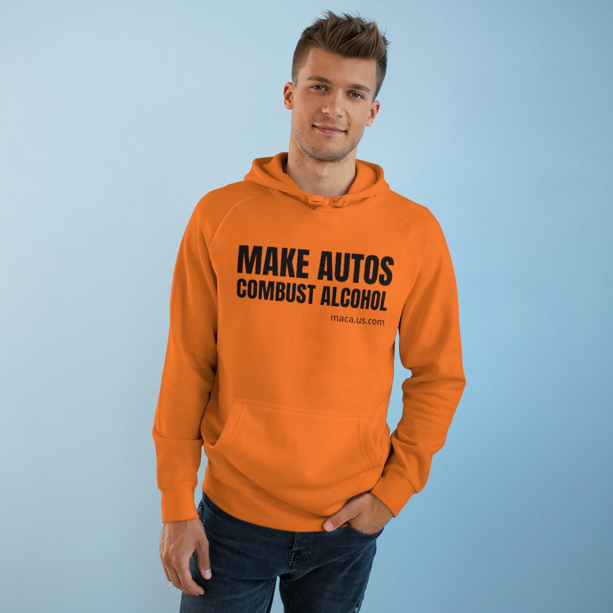 Unisex Supply Hoodie - MAKE AUTOS COMBUST ALCOHOL - Image 3