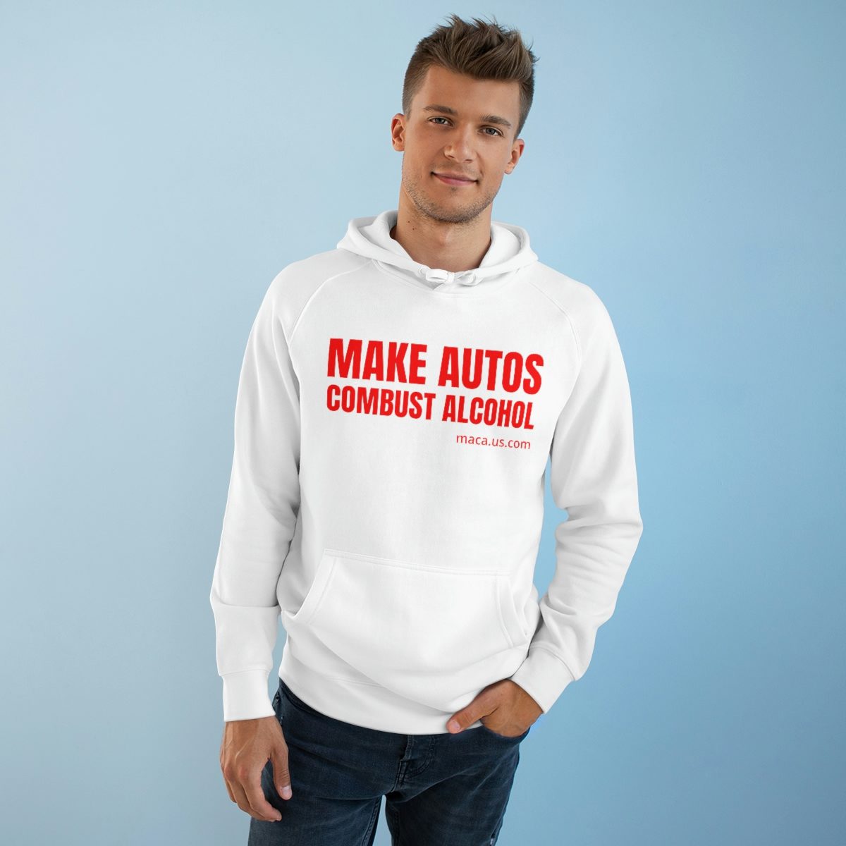 Unisex Supply Hoodie - MAKE AUTOS COMBUST ALCOHOL - Image 5