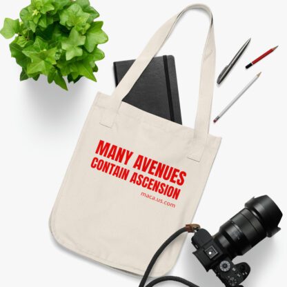Organic Canvas Tote Bag - MANY AVENUES CONTAIN ASCENSION - Image 3