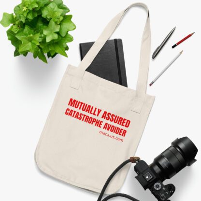 Organic Canvas Tote Bag - MUTUALLY ASSURED CATASTROPHE AVOIDER