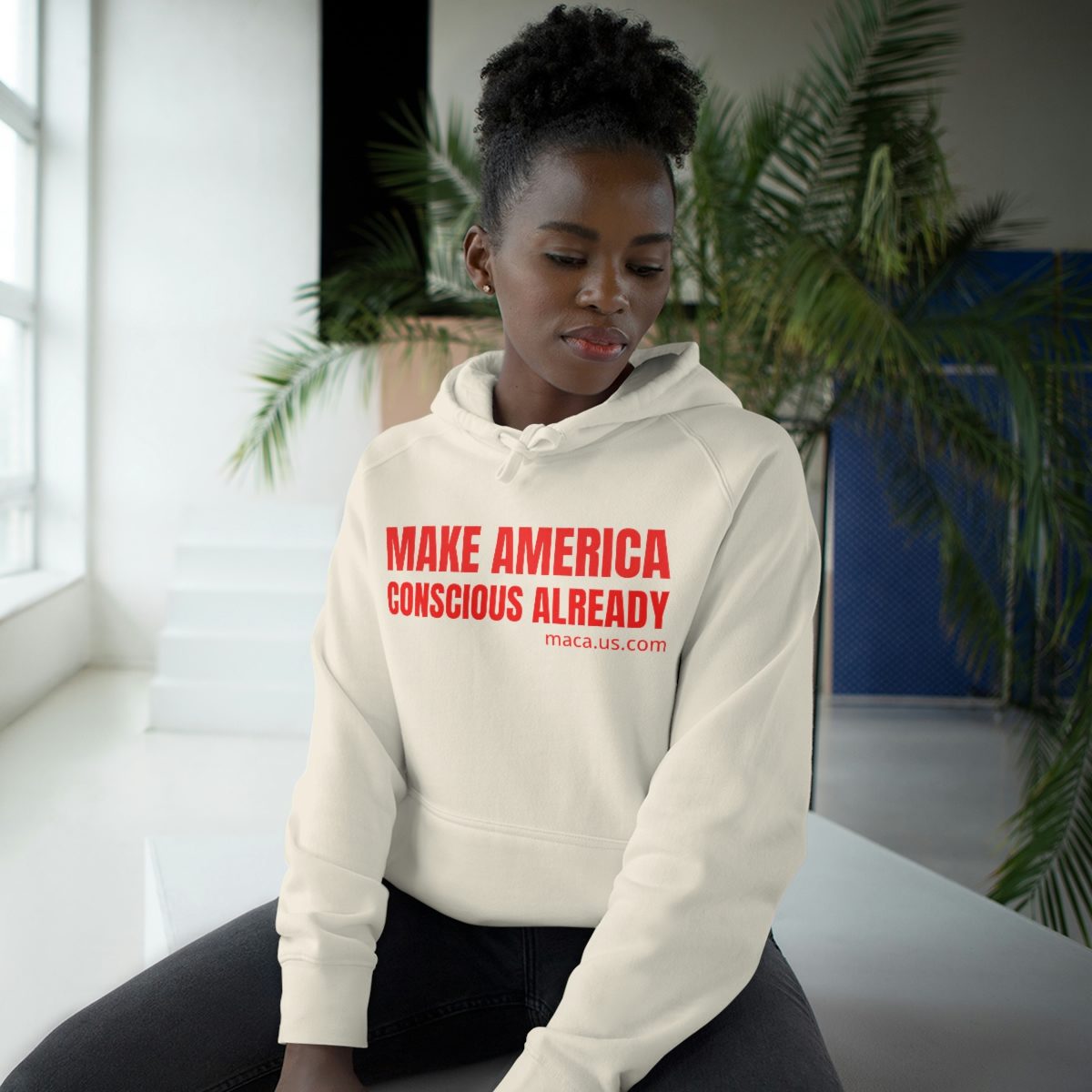 Unisex Supply Hoodie - MAKE AMERICA CONSCIOUS ALREADY - Image 15