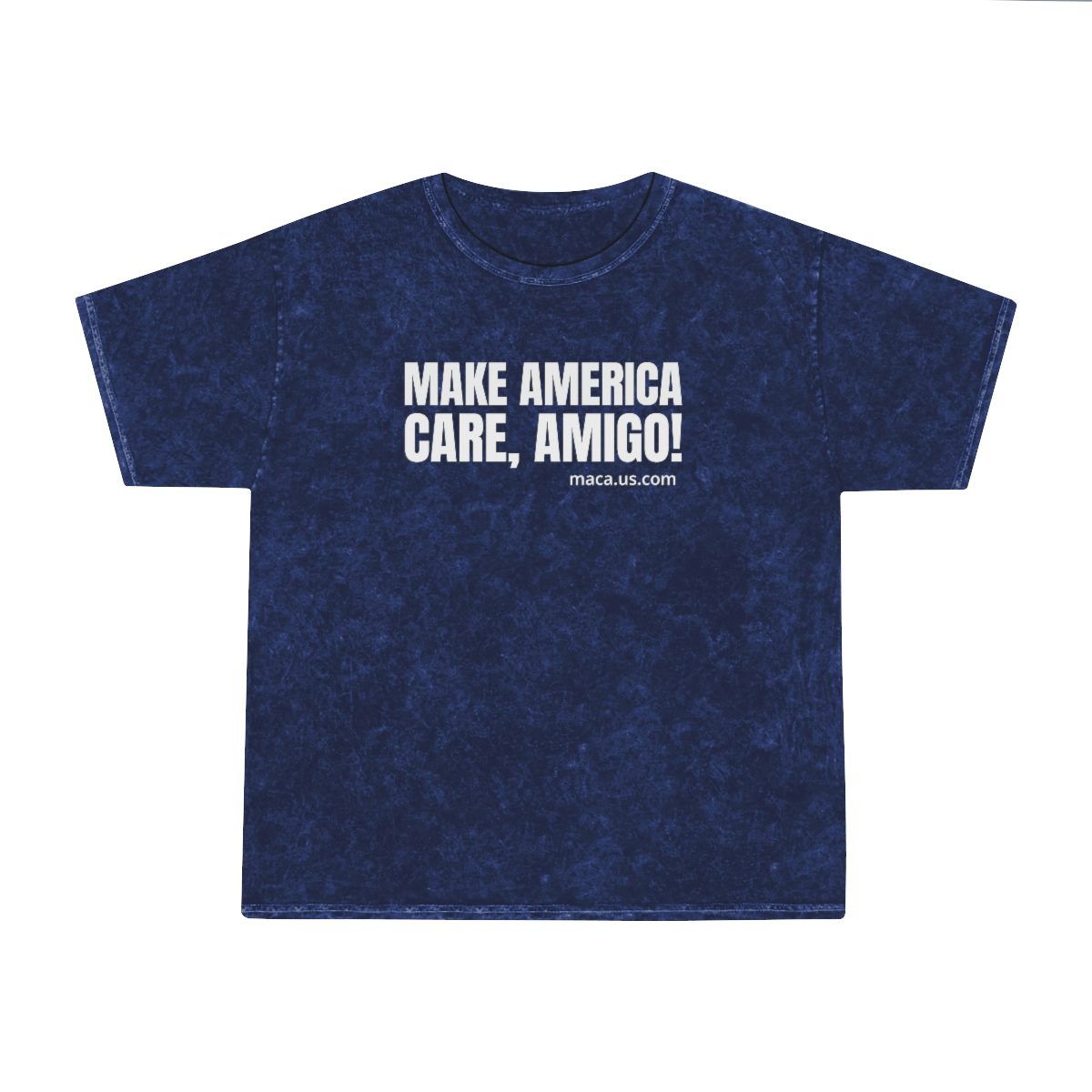 Unisex Mineral Wash T-Shirt - MAKE AMERICA CARE, AMIGO! - Image 7